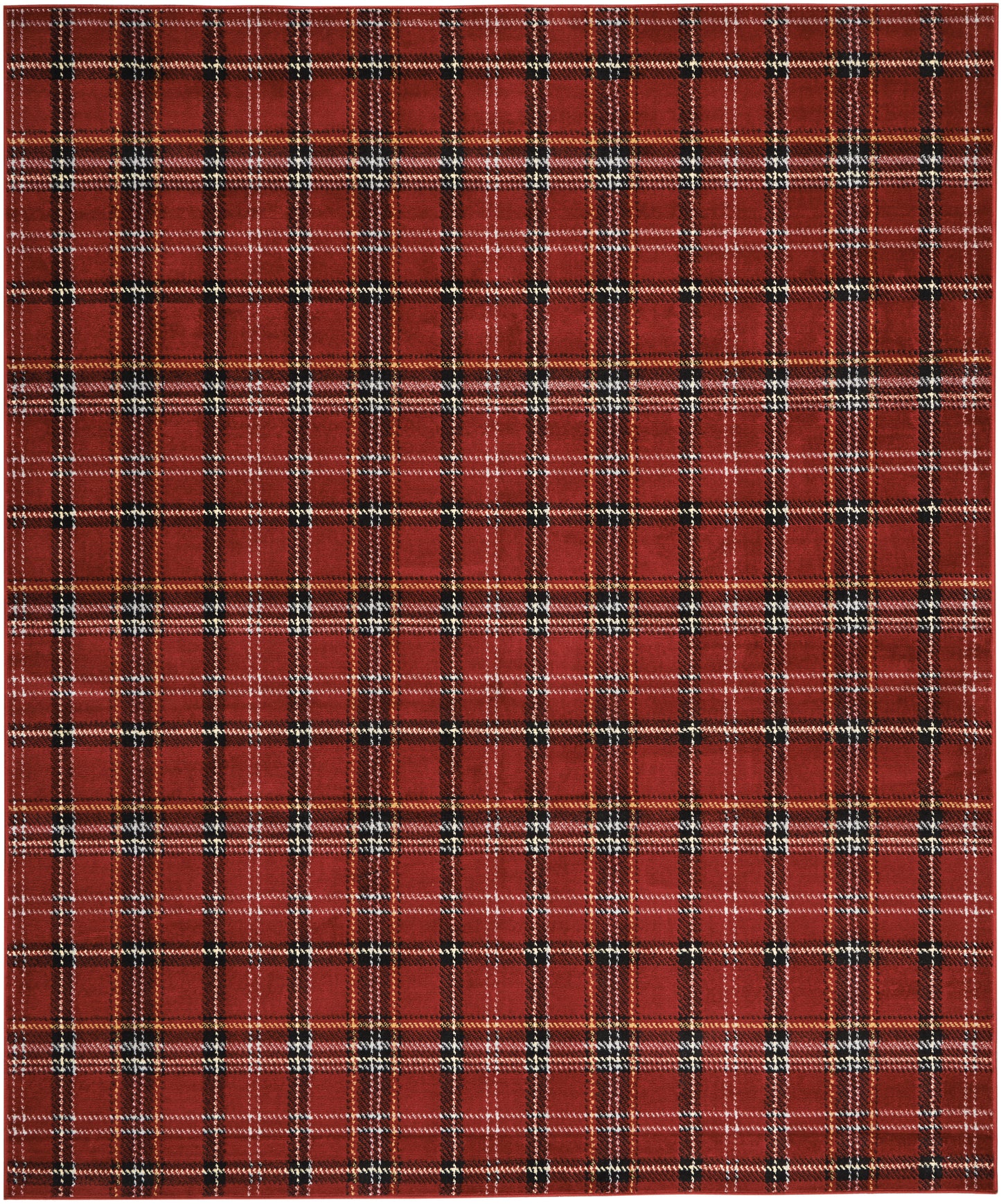 Nourison Grafix 9' x 12' Red Farmhouse Indoor Rug