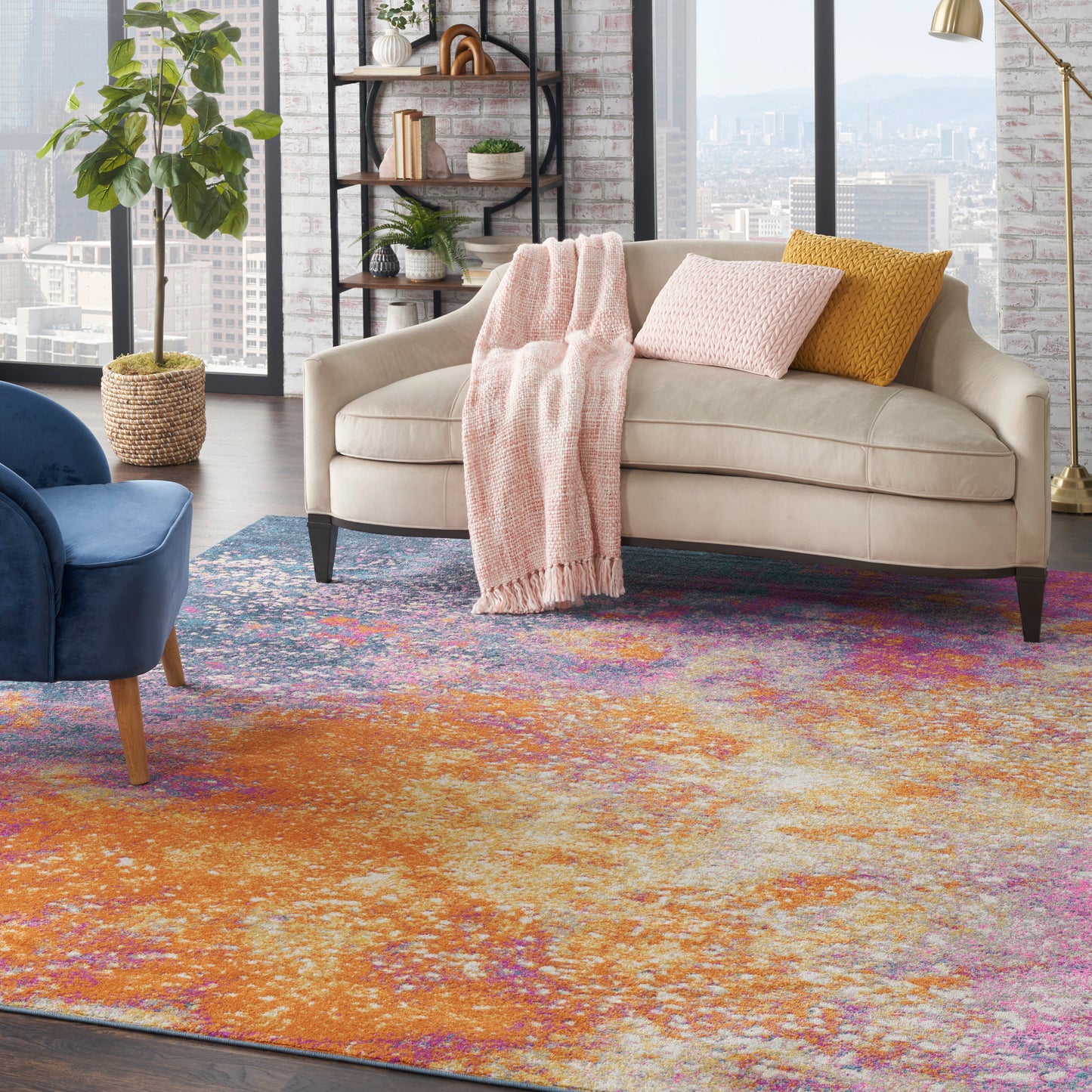 Nourison Passion 8' x 10' Sunburst Modern Indoor Rug