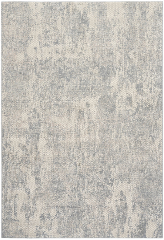 Nourison Exhale 5'3" x 7'3" Light Grey Modern Indoor Rug