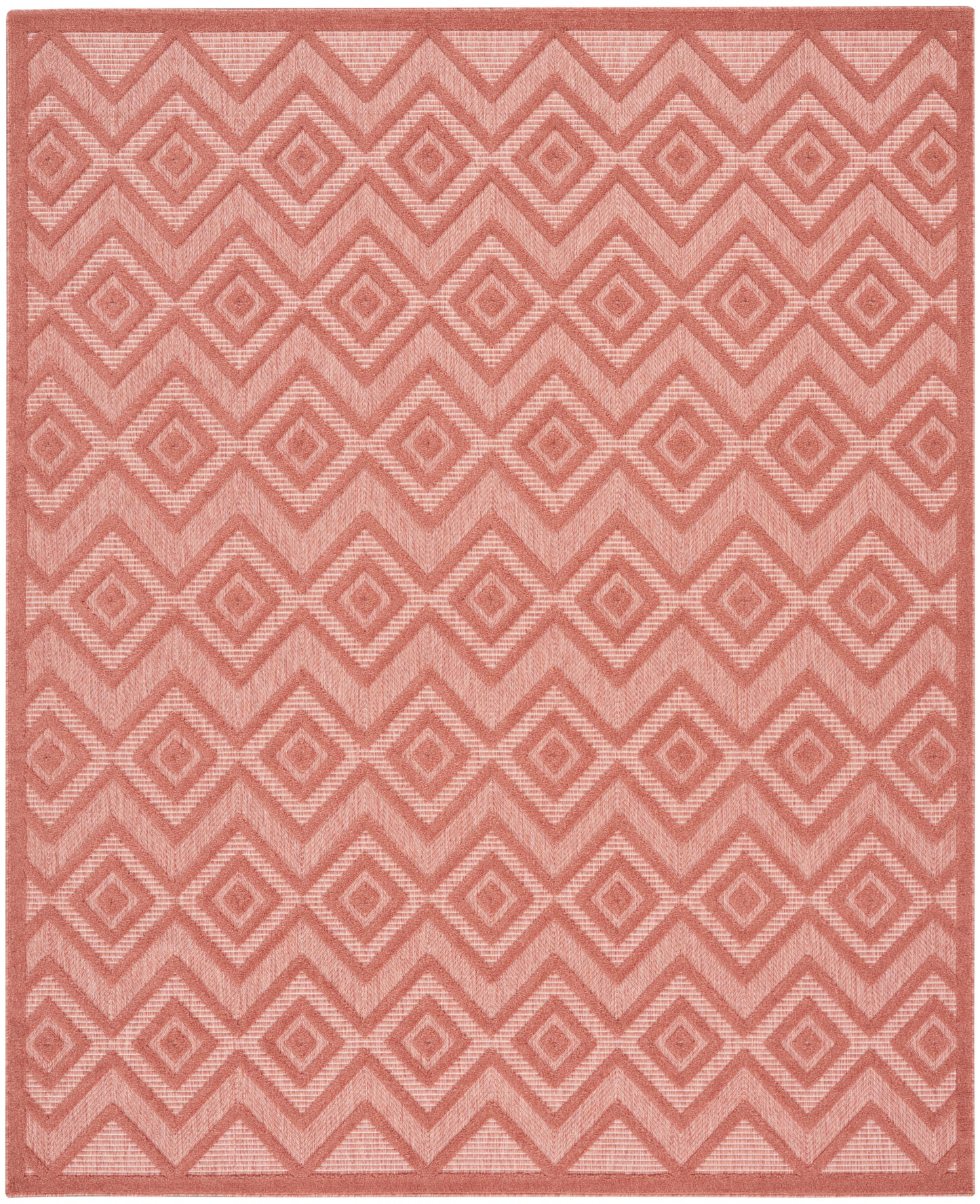 Nourison Versatile 8' x 10' Coral Orange Modern Rug