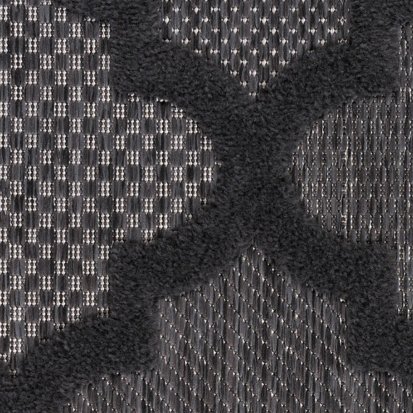 Nourison Easy Care 2' x 6' Charcoal Black Modern Rug