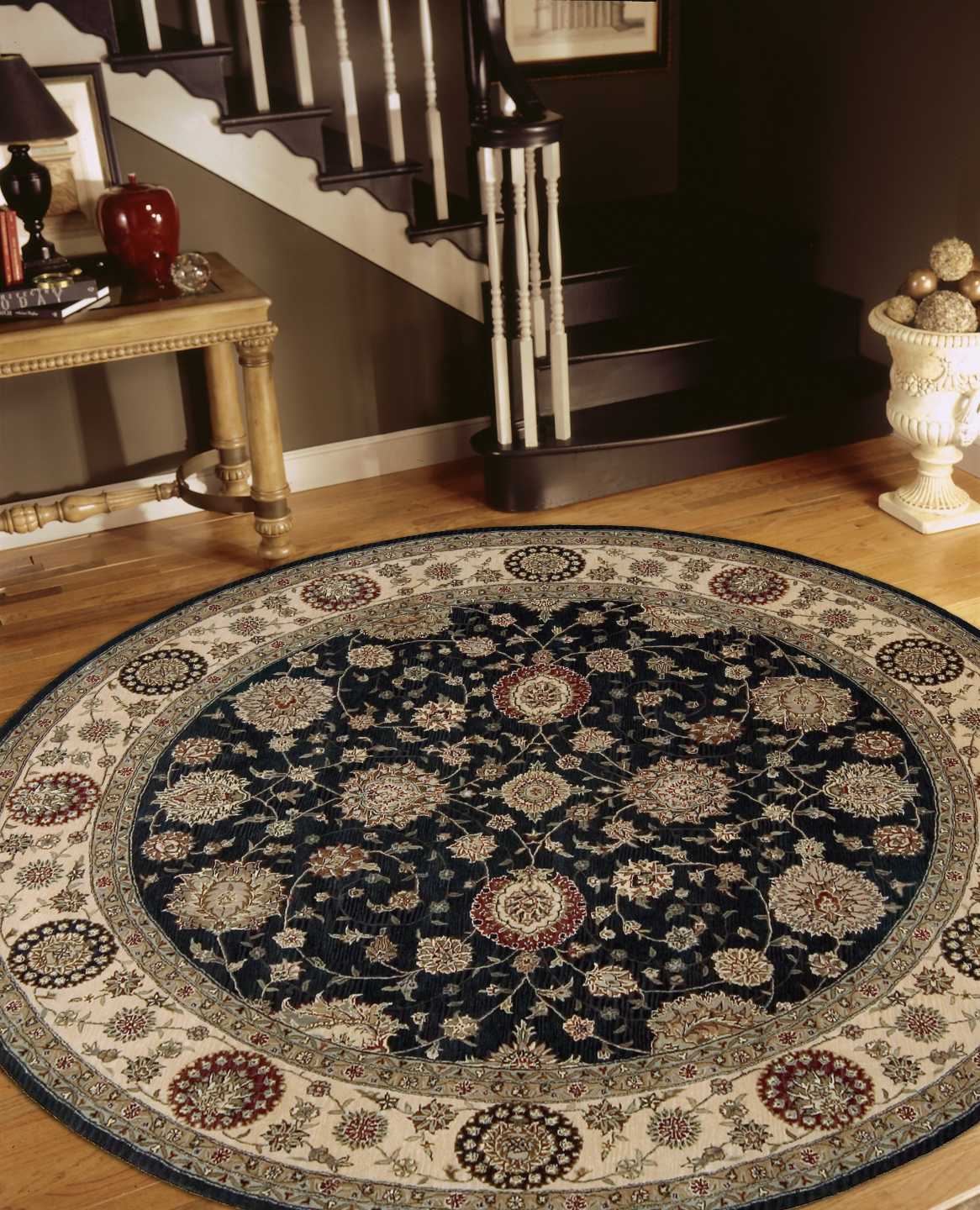 Nourison Nourison 2000 6' x Round Midnight Traditional Indoor Rug