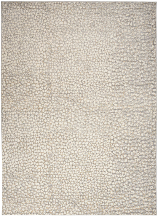 Inspire Me! Home Décor Joli 8' x 10' Ivory Beige Grey Modern Indoor Rug