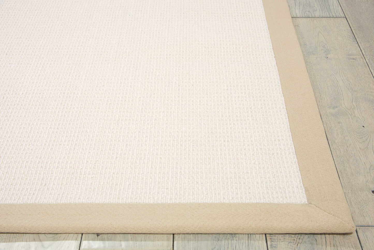 Nourison Sisal Soft 5' x 8' White Farmhouse Indoor Rug