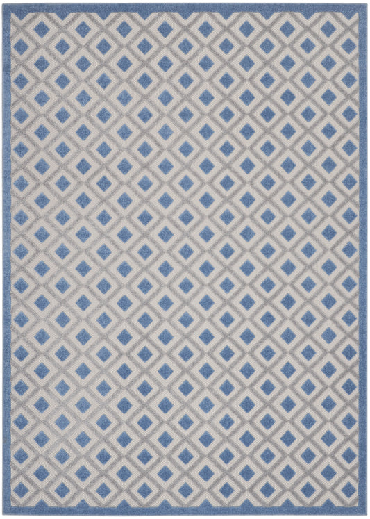 Nourison Aloha 12' x 15' Blue Grey Modern Rug