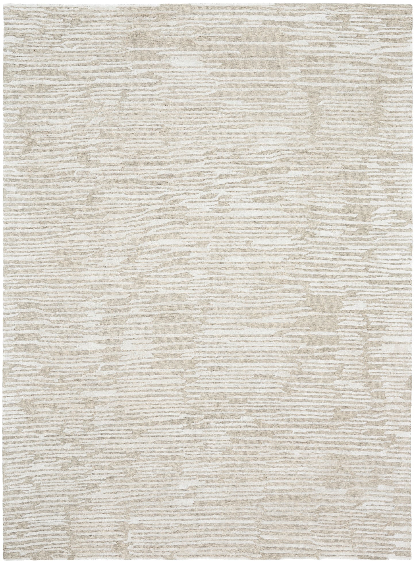 Calvin Klein CK010 Linear 9'9" x 13'9" Ivory Modern Indoor Rug