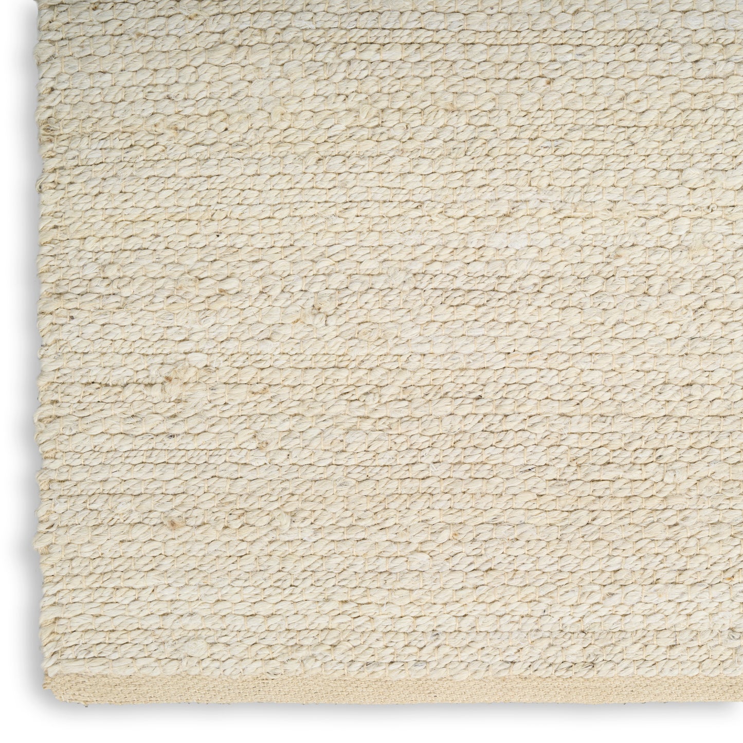 Nourison Natural Jute 4' x 6' Ivory Farmhouse Indoor Rug