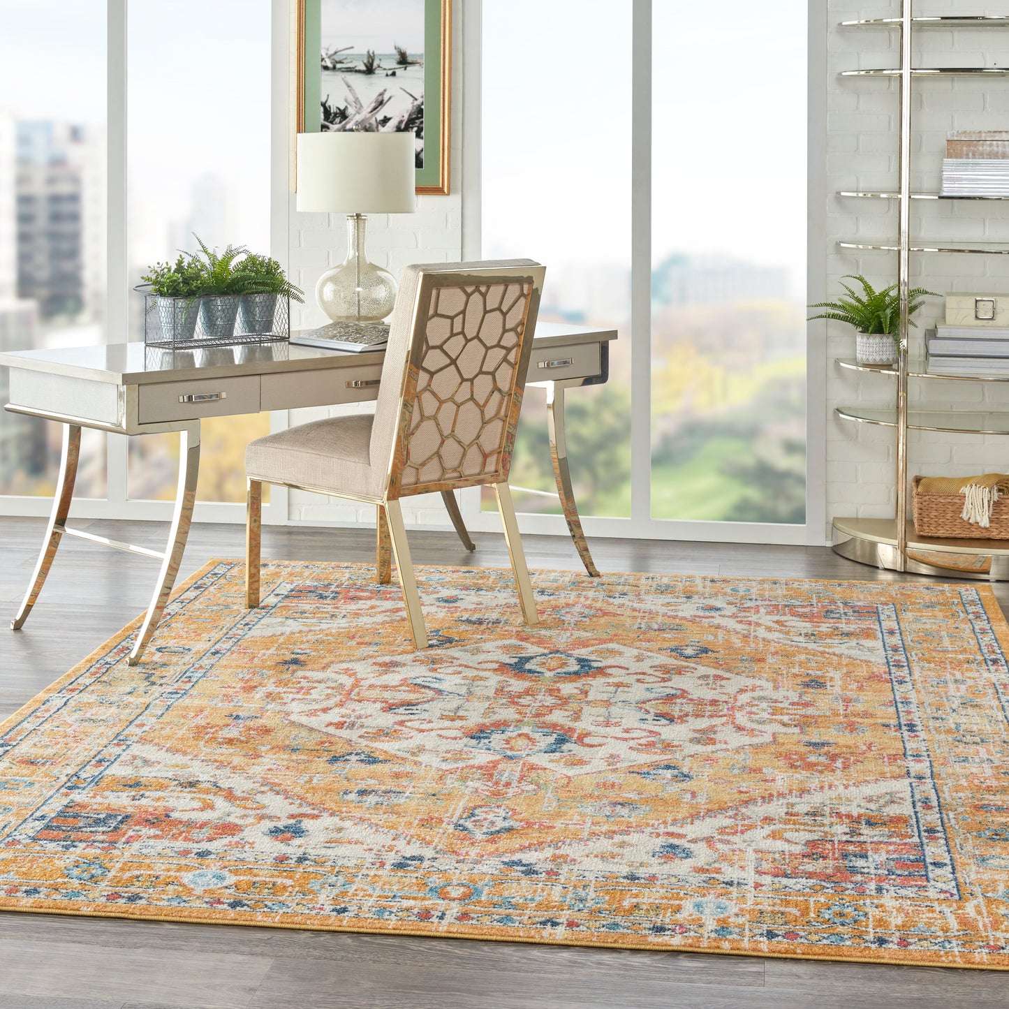 Nourison Passion 8' x 10' Ivory/Yellow Bohemian Indoor Rug