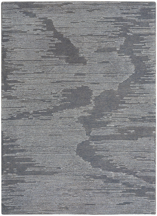 Michael Amini Ma30 Star 4' x 6' Blue Modern Indoor Rug