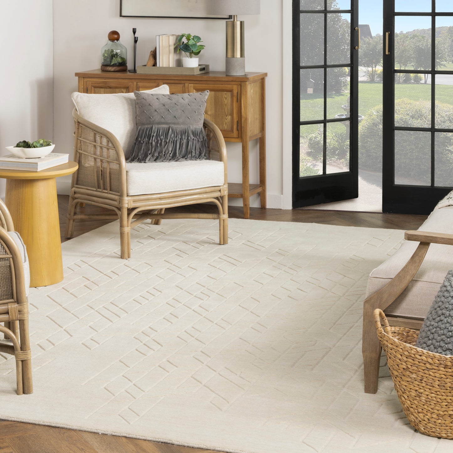 Nourison Alessia 12' x 15' Ivory Modern Indoor Rug