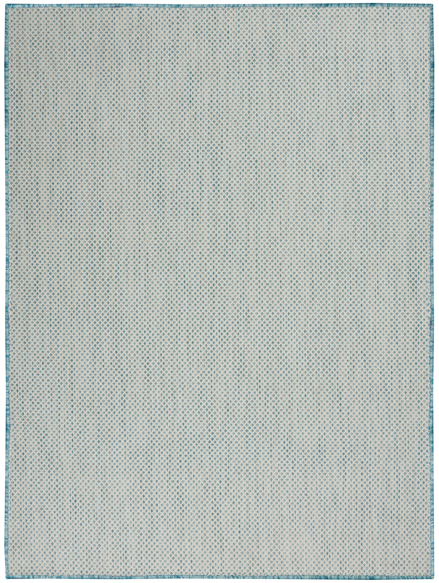 Nourison Courtyard 5' x 7' Ivory Aqua Modern Rug