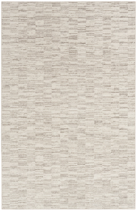 Calvin Klein Captivating 3'2" x 5' Ivory Grey Modern Indoor Rug