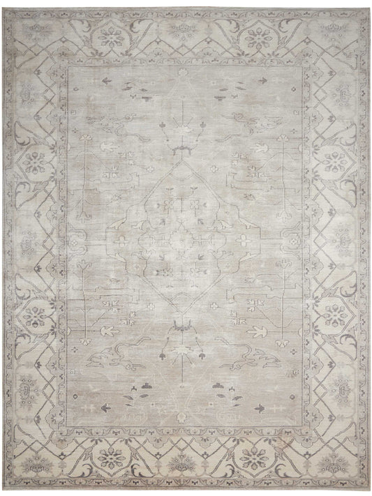 Nourison Aldora 5'6" x 8' Silver Vintage Indoor Rug