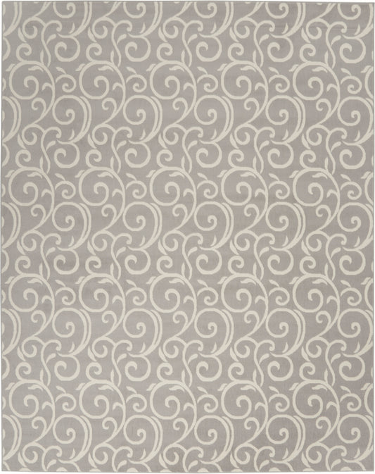 Nourison Grafix 7' x 10' Grey Contemporary Indoor Rug