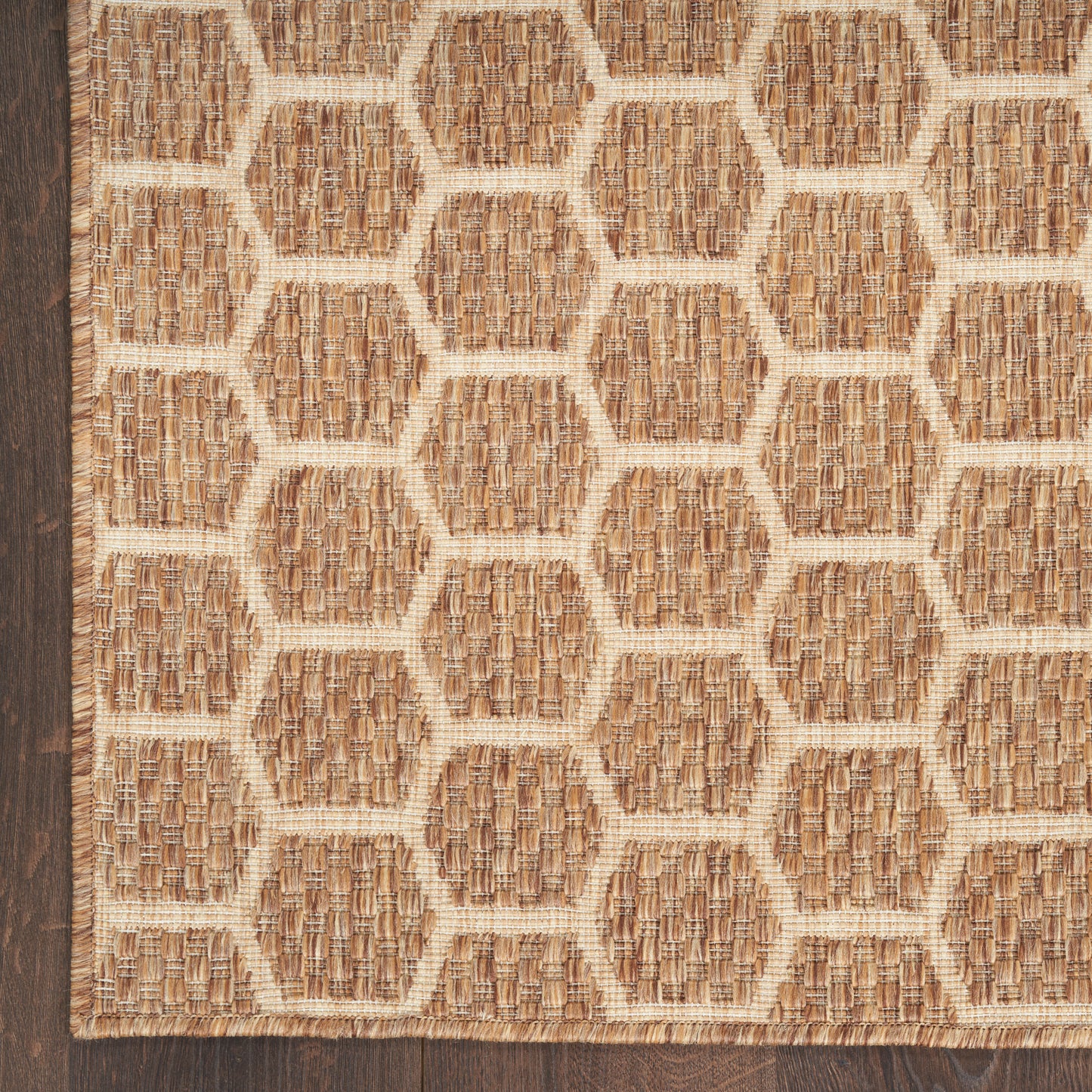 Nourison Twist Reversible 2'2" x 8' Natural Modern Rug