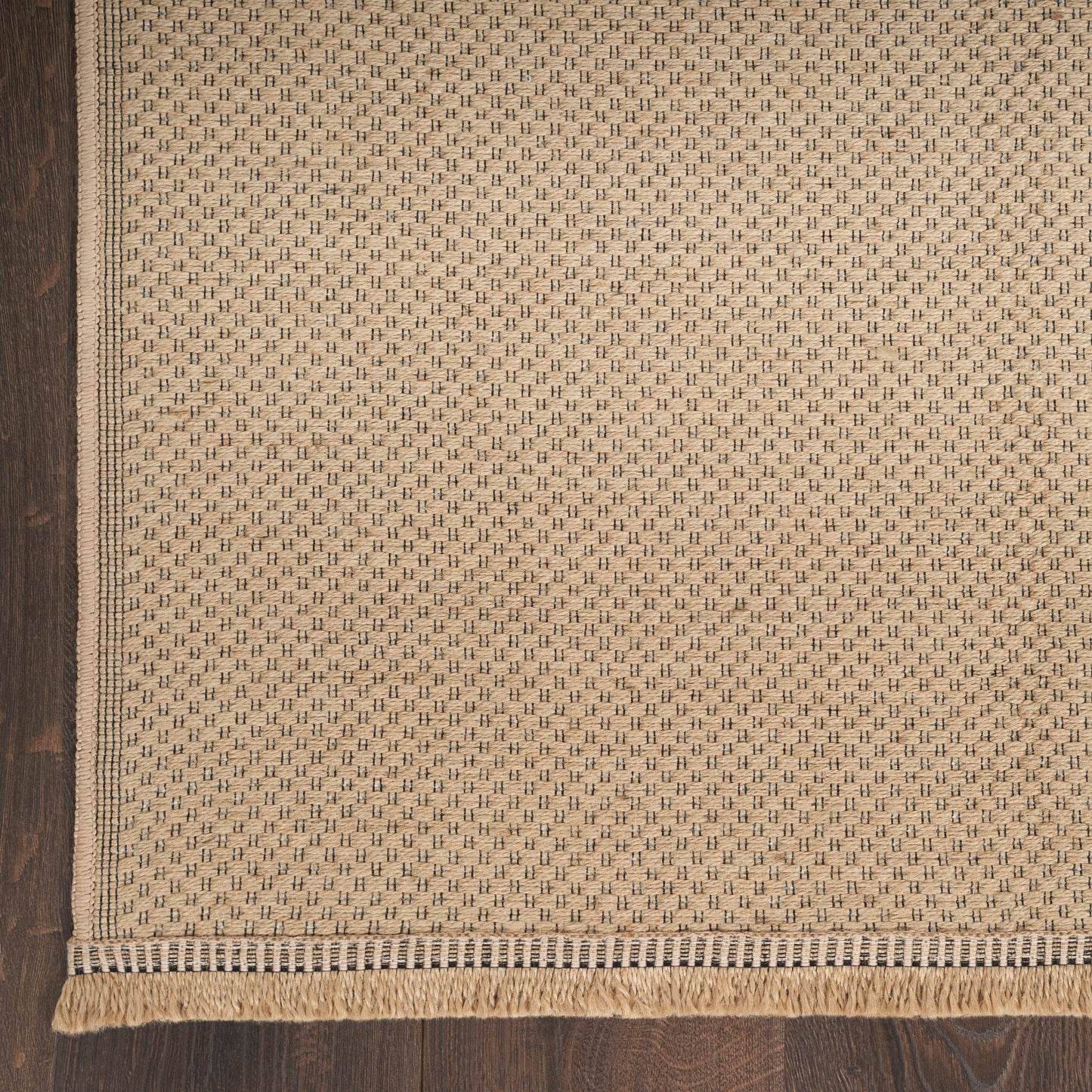 Nourison Washable Jute 2' x 4' Natural Modern Indoor Rug