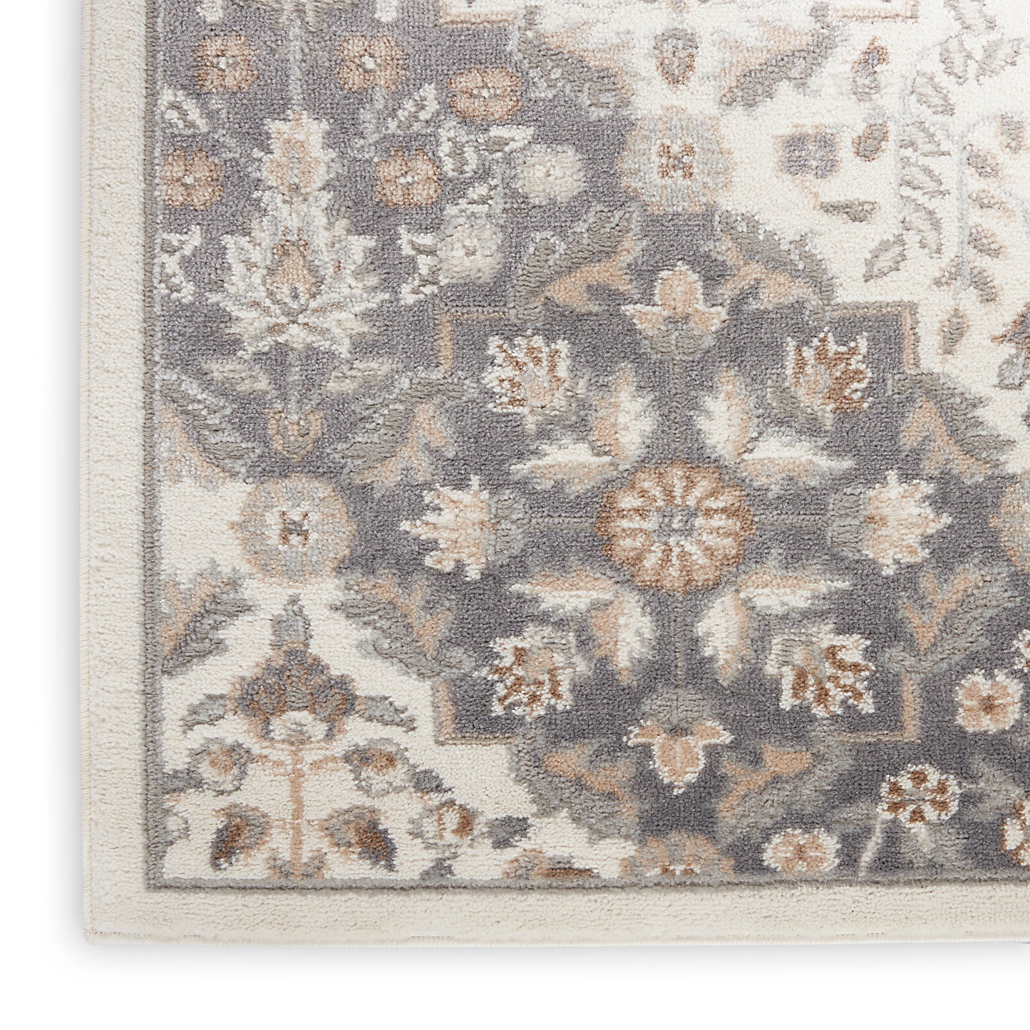 Nourison Elation 9' x 12' Ivory Grey Transitional Indoor Rug