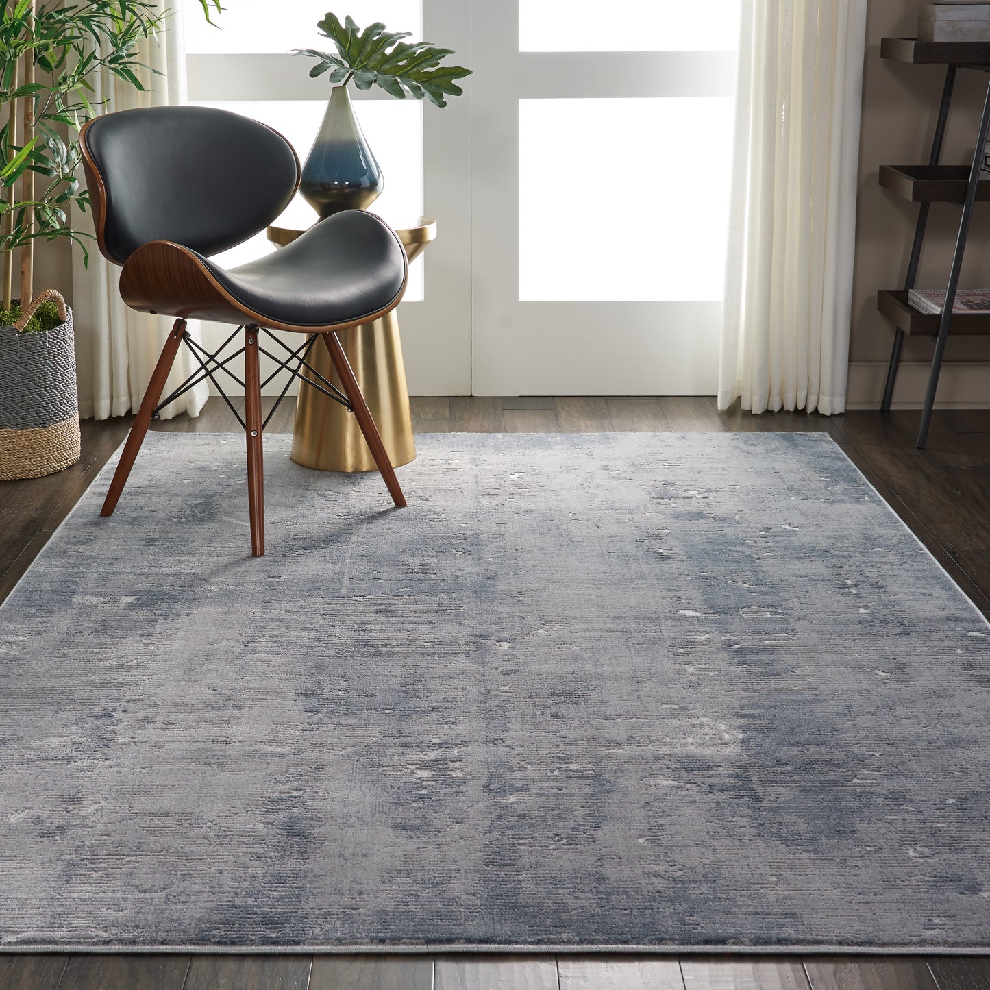 Nourison Rustic Textures 5'3" x 7'3" Grey Modern Indoor Rug