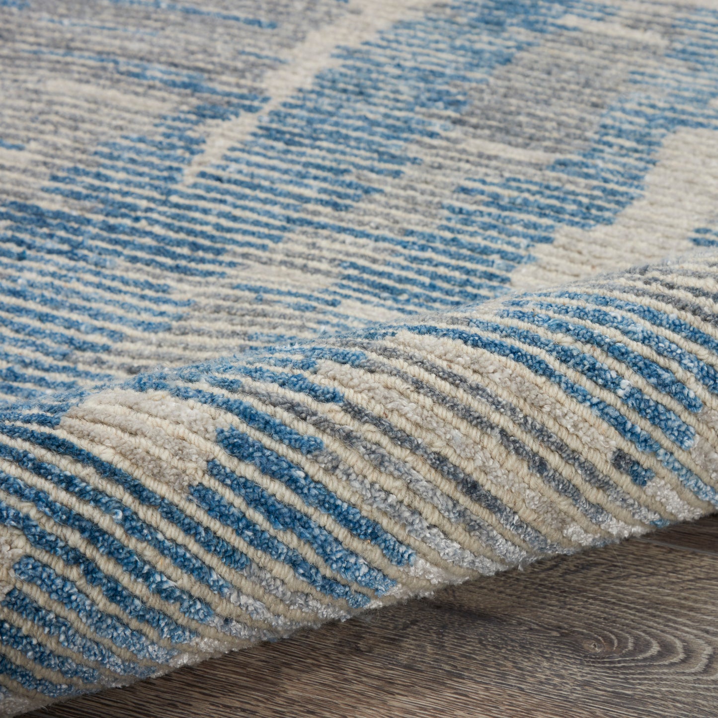 Nourison Ellora 9'9" x 13'9" Blue Modern Indoor Rug