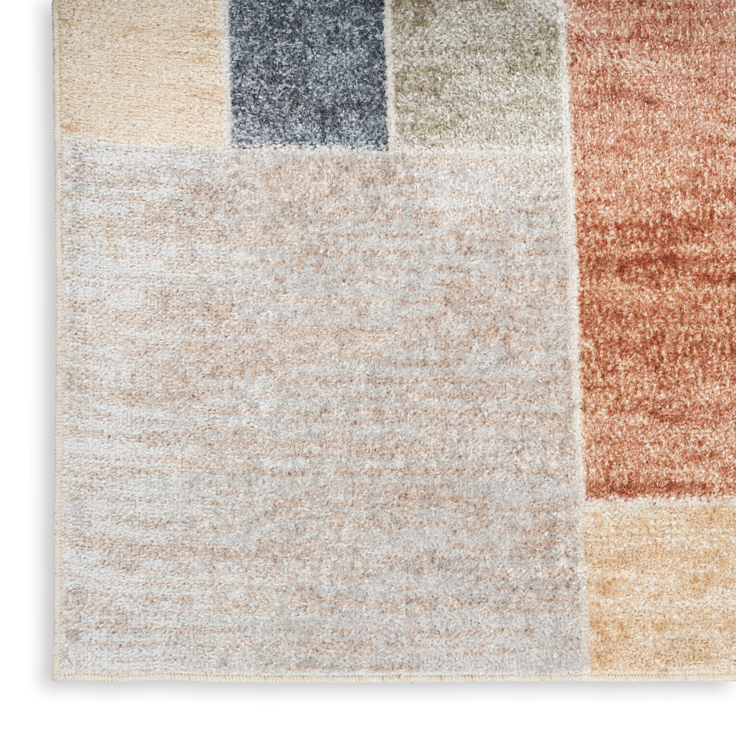 Nourison Astra Machine Washable 6'7" x 9' Multicolor Contemporary Indoor Rug