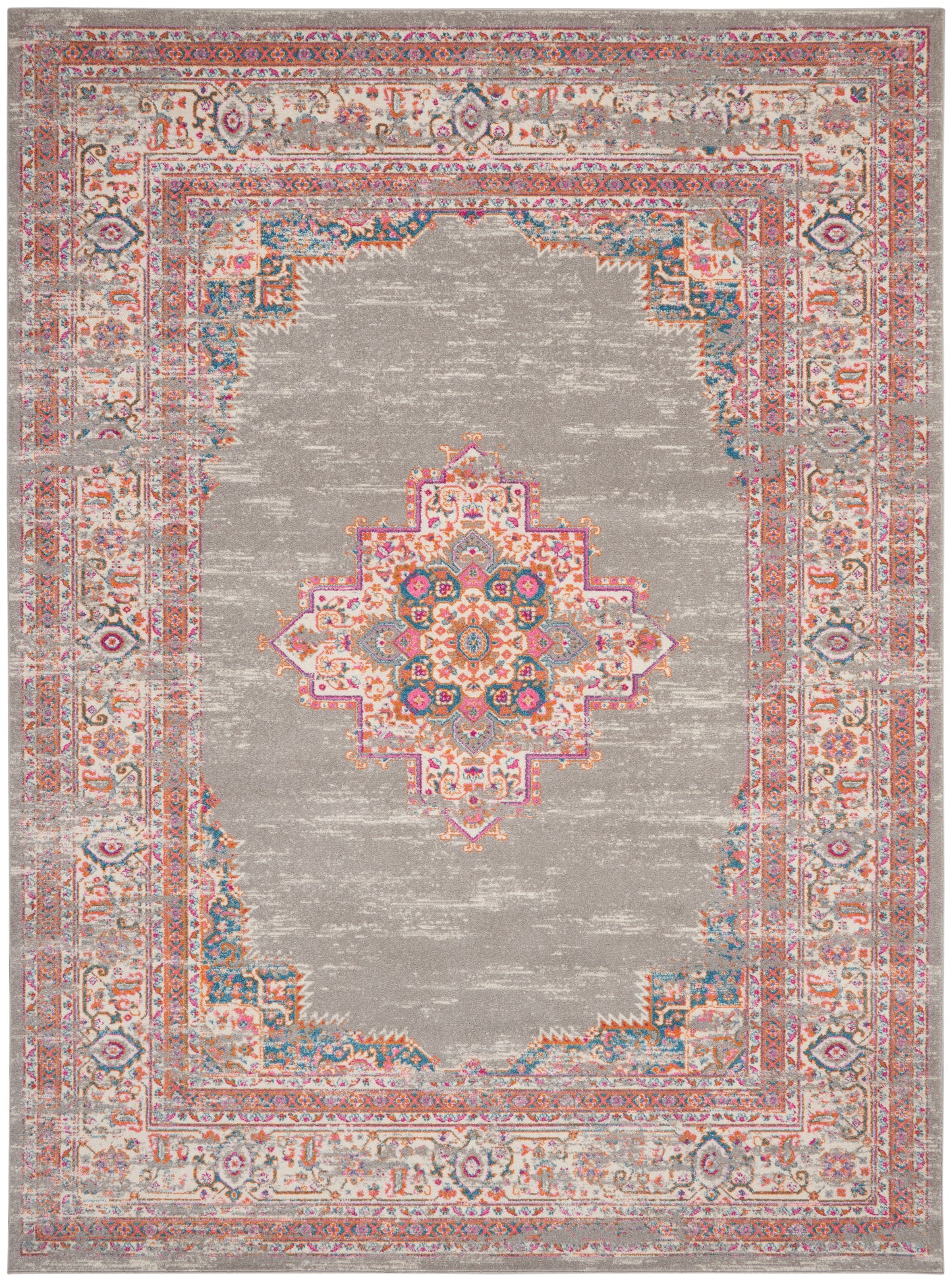 Nourison Passion 10' x 14' Grey Bohemian Indoor Rug