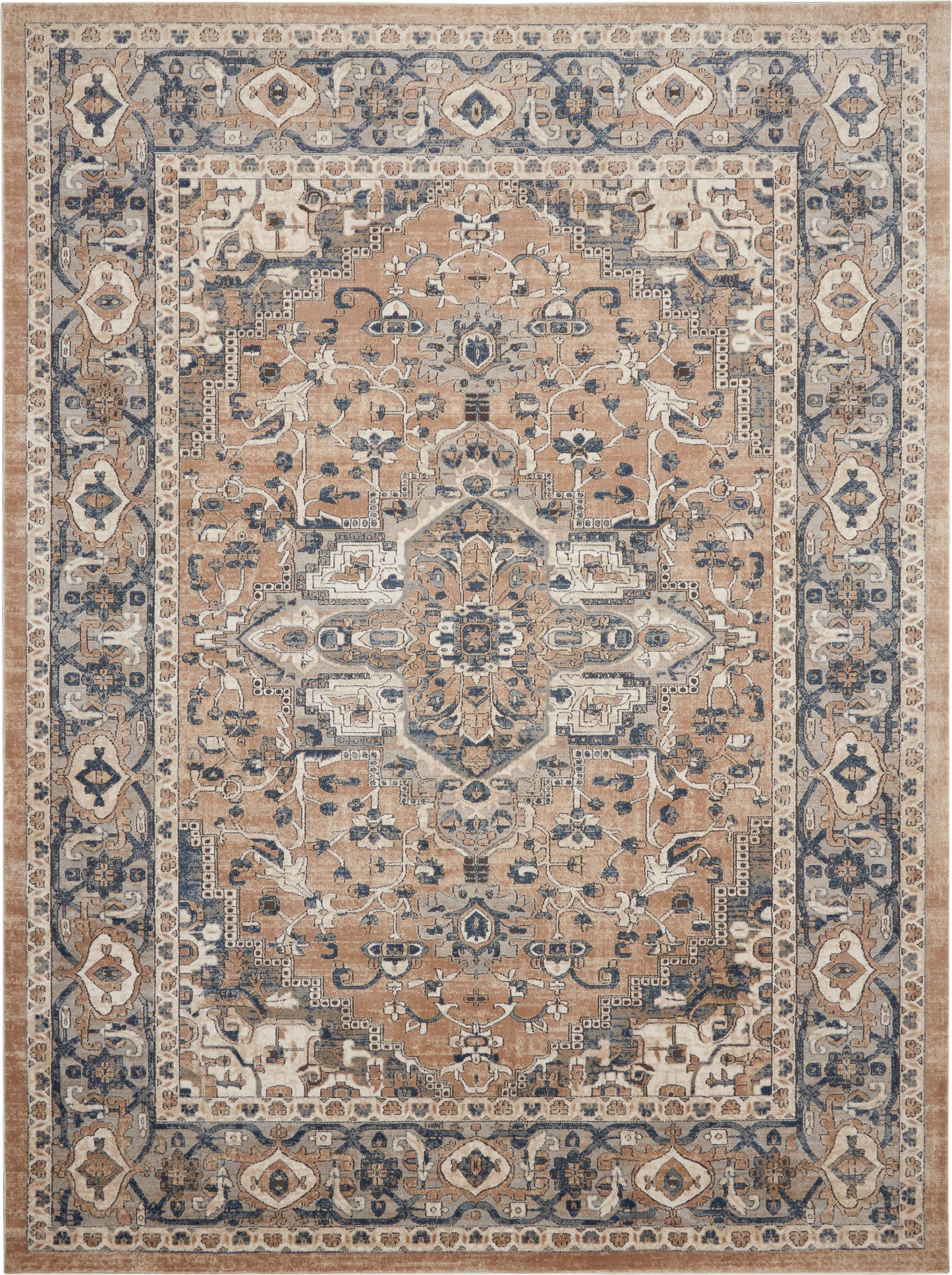 Nourison Quarry 8'10" x 11'10" Beige Grey Farmhouse Indoor Rug