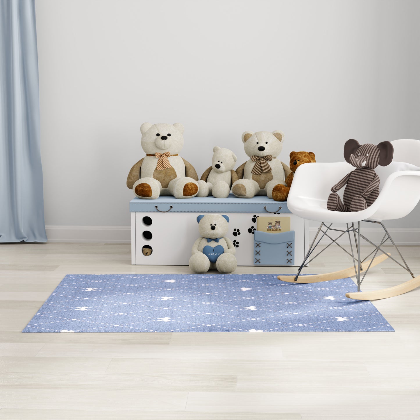 Nourison Imagination 5' x 7' Blue Kids Indoor Rug