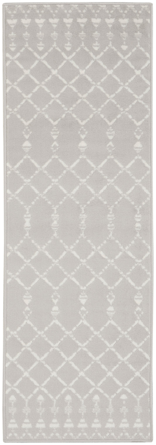 Nourison Whimsicle 2' x 8' Grey Bohemian Indoor Rug