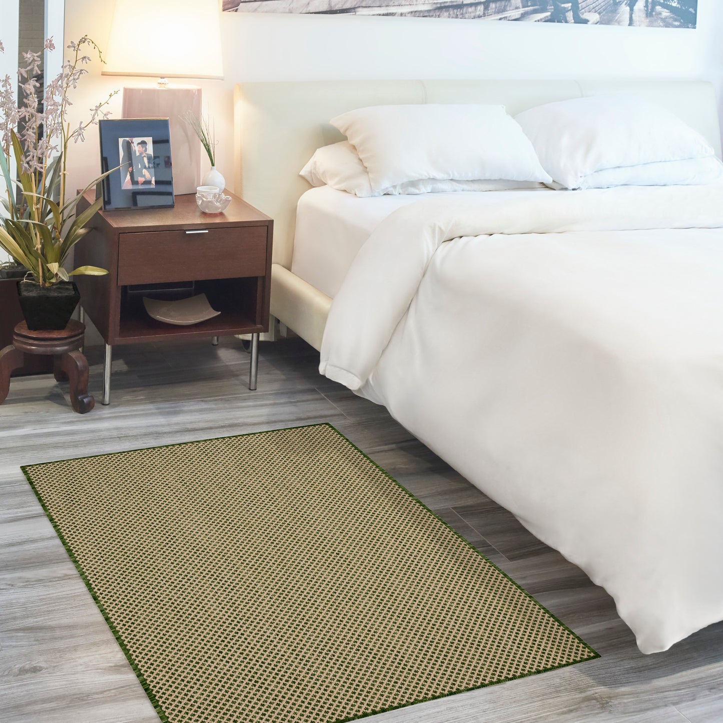 Nourison Courtyard 2' x 3' Green Modern Rug