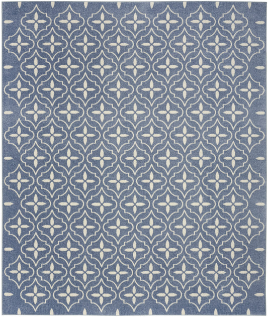 Nourison Nourison Essentials 6' x 9' Blue Ivory Modern Rug