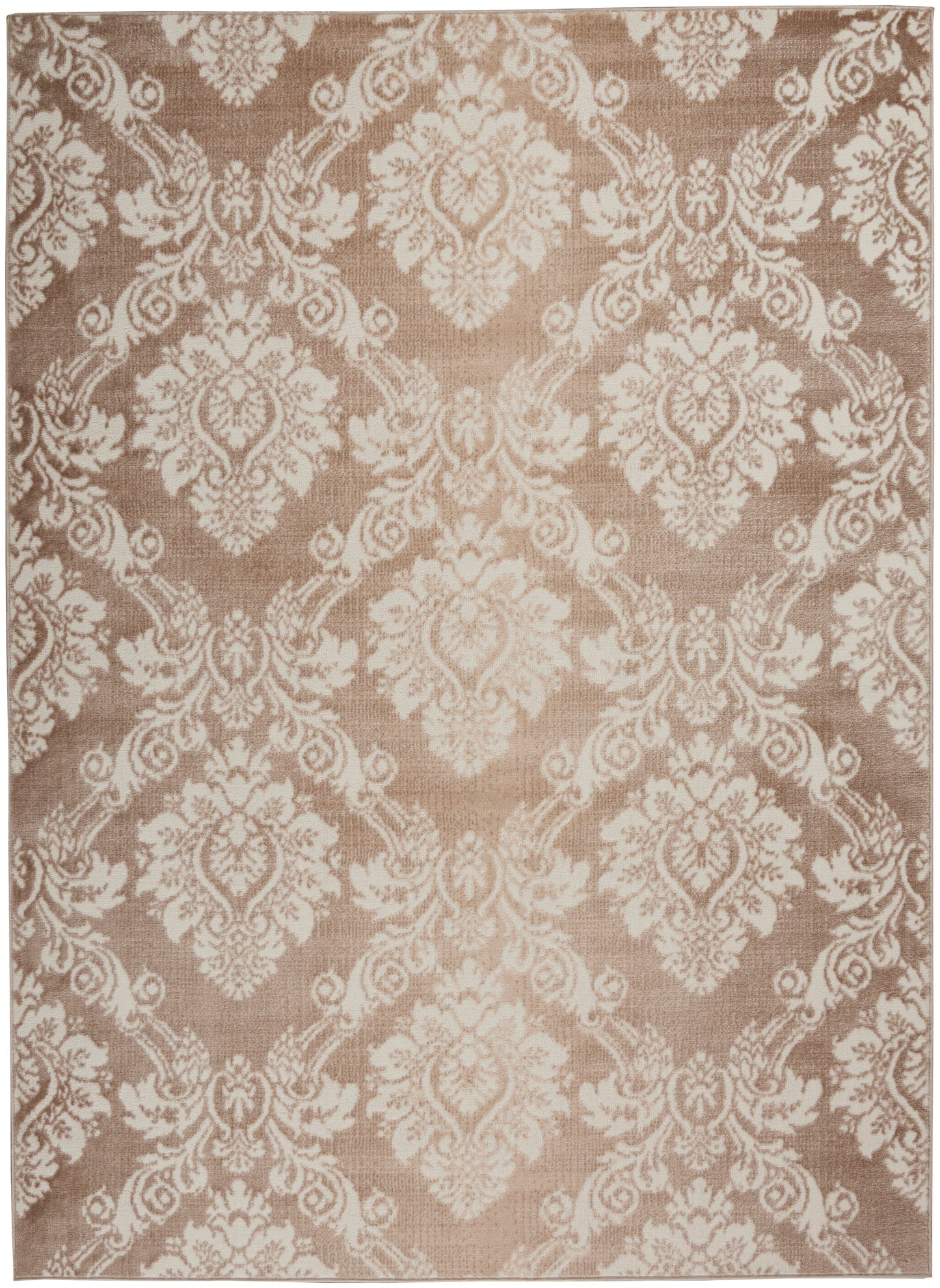 Nourison Elation 5'3" x 7'3" Ivory Mocha Vintage Indoor Rug