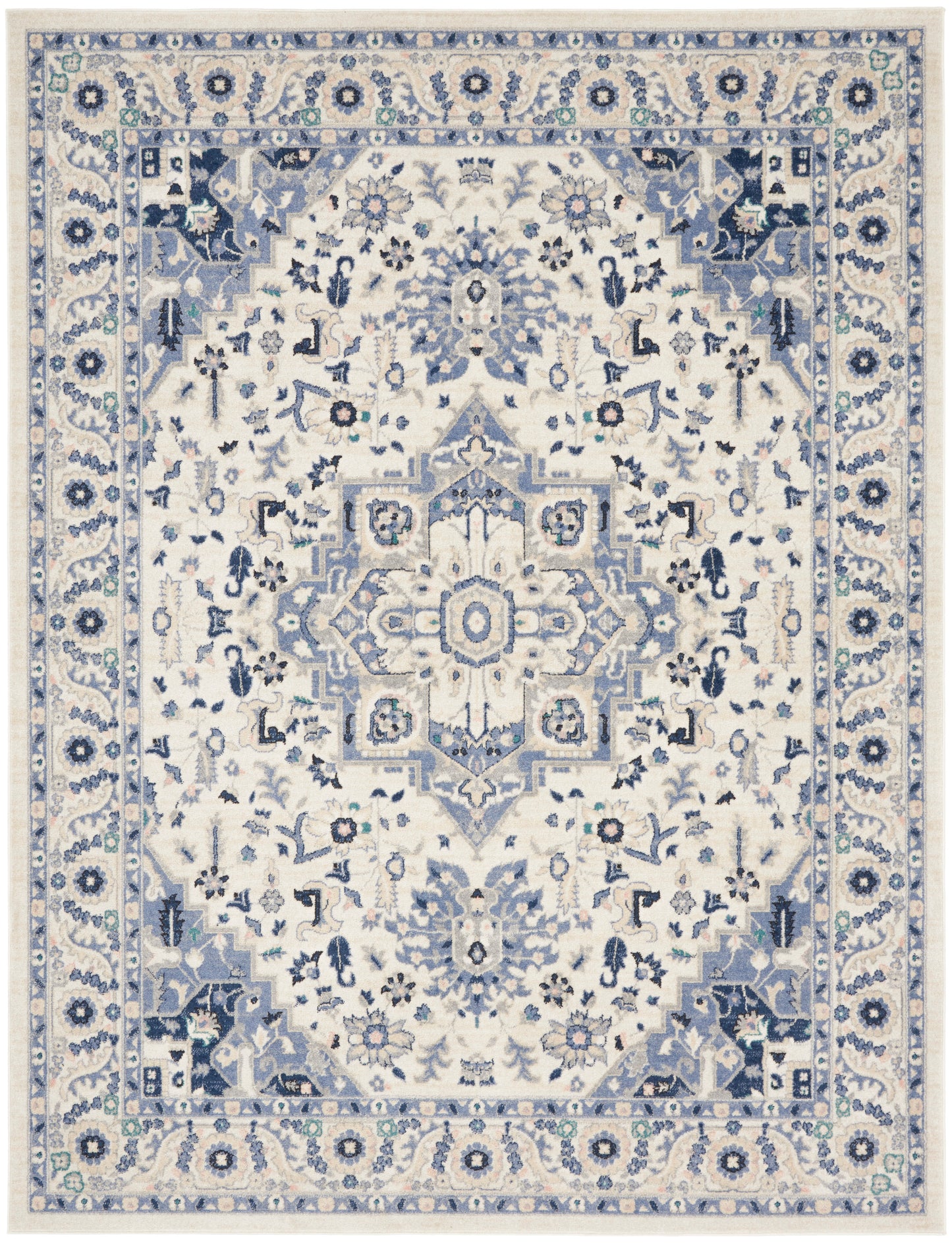 Nourison Passion 8' x 10' Ivory/Grey Bohemian Indoor Rug