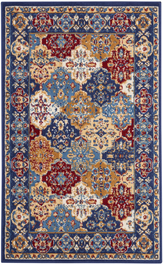 Nourison Grafix 3' x 5' Multicolor Bohemian Indoor Rug