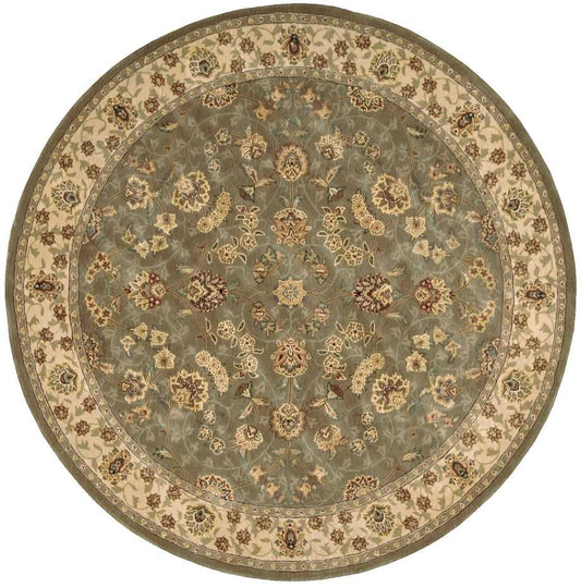 Nourison Nourison 2000 6' x Round Olive Traditional Indoor Rug