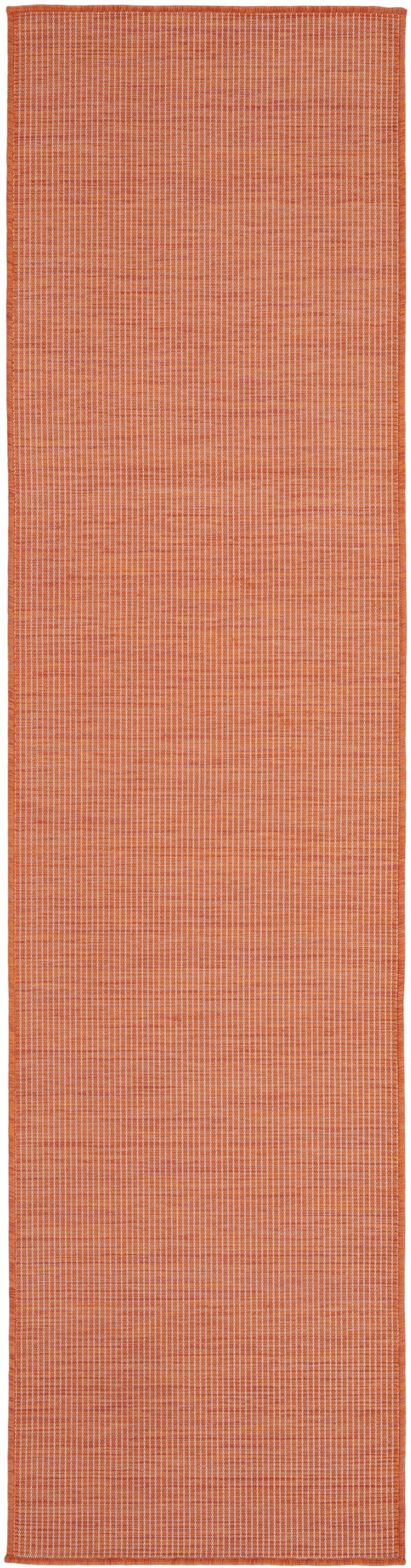 Nourison Positano 2' x 6' Terracotta Modern Rug