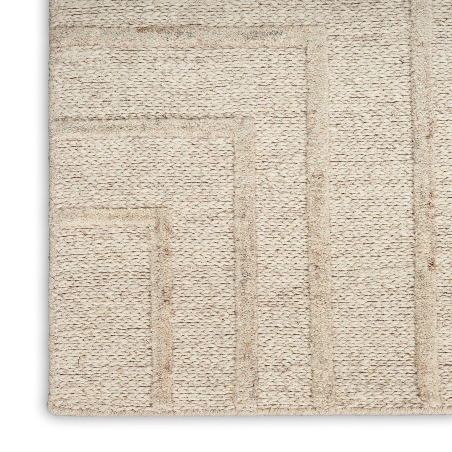 Calvin Klein CK045 Impressions 5'3" x 7'3" Sand Modern Indoor Rug