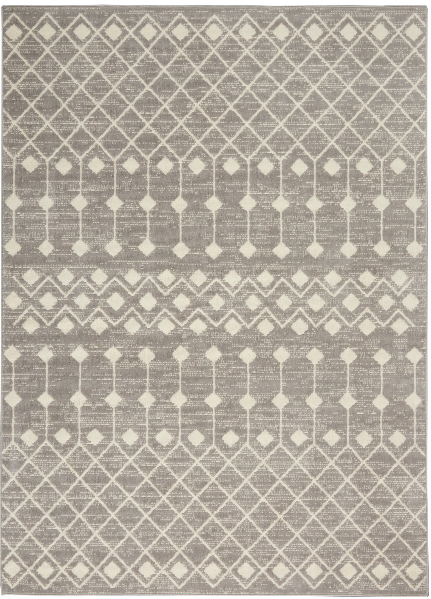 Nourison Grafix 3'9" x 5'9" Grey Bohemian Indoor Rug