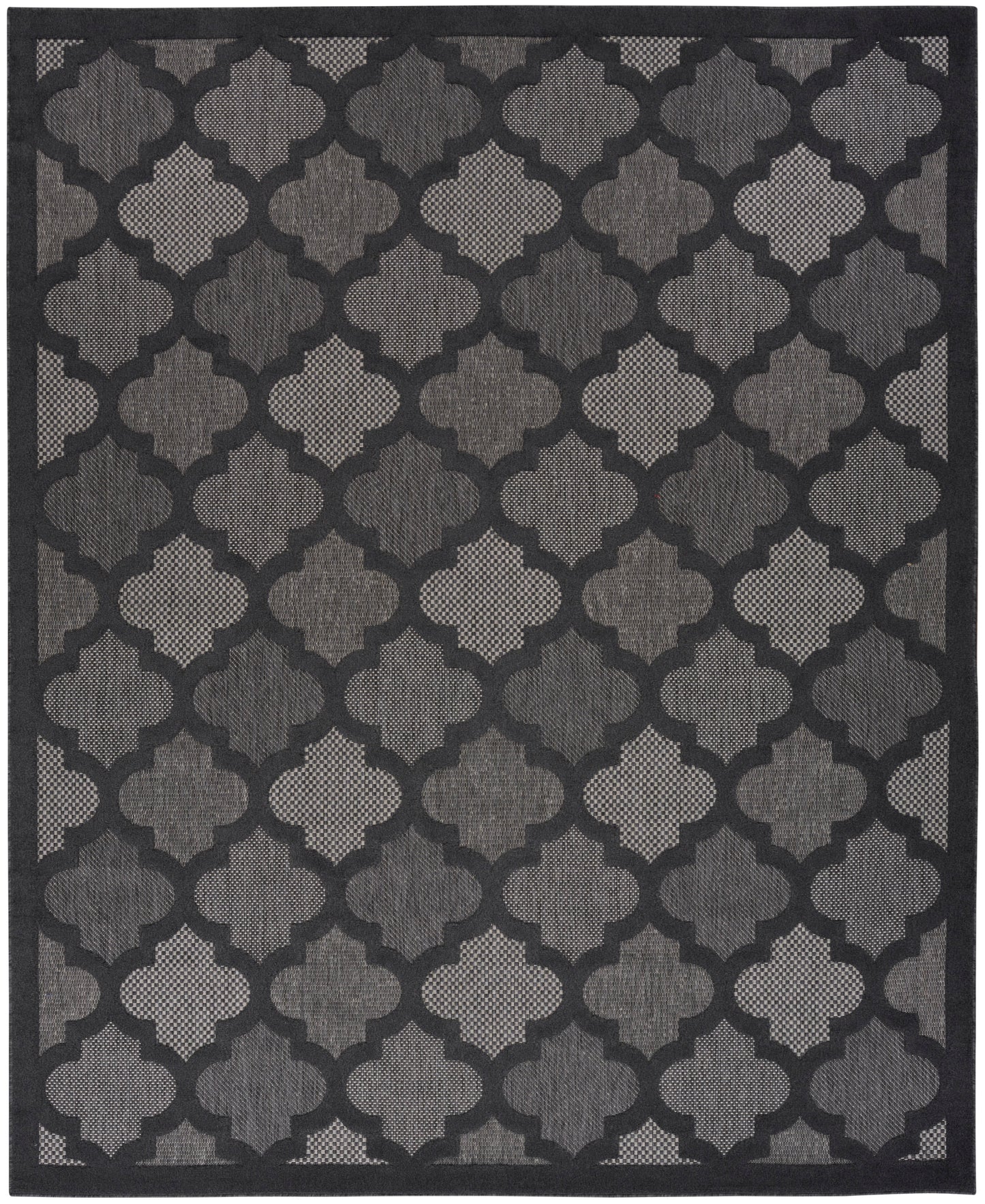 Nourison Easy Care 8' x 10' Charcoal Black Modern Rug