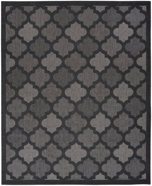 Nourison Easy Care 8' x 10' Charcoal Black Modern Rug