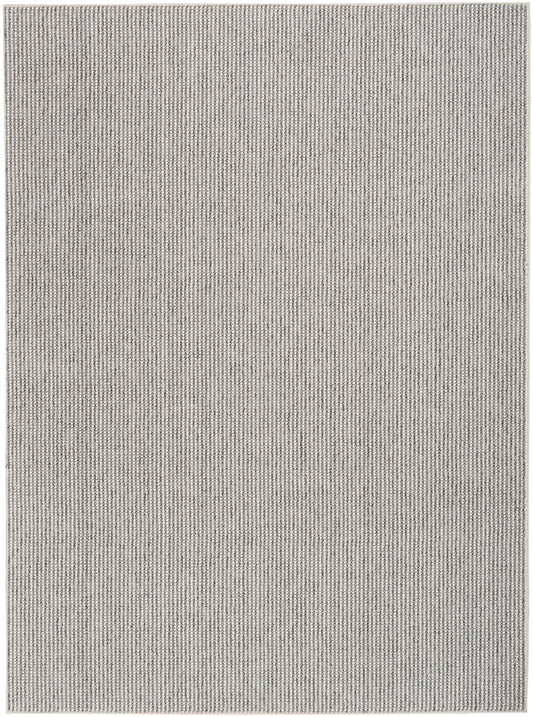 Nourison Natural Texture 7'10" x 9'10" Ivory Grey Farmhouse Indoor Rug