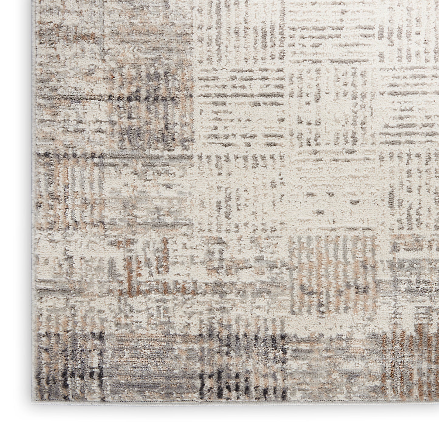 Nourison Elation 5'3" x 7'3" Ivory Grey Modern Indoor Rug