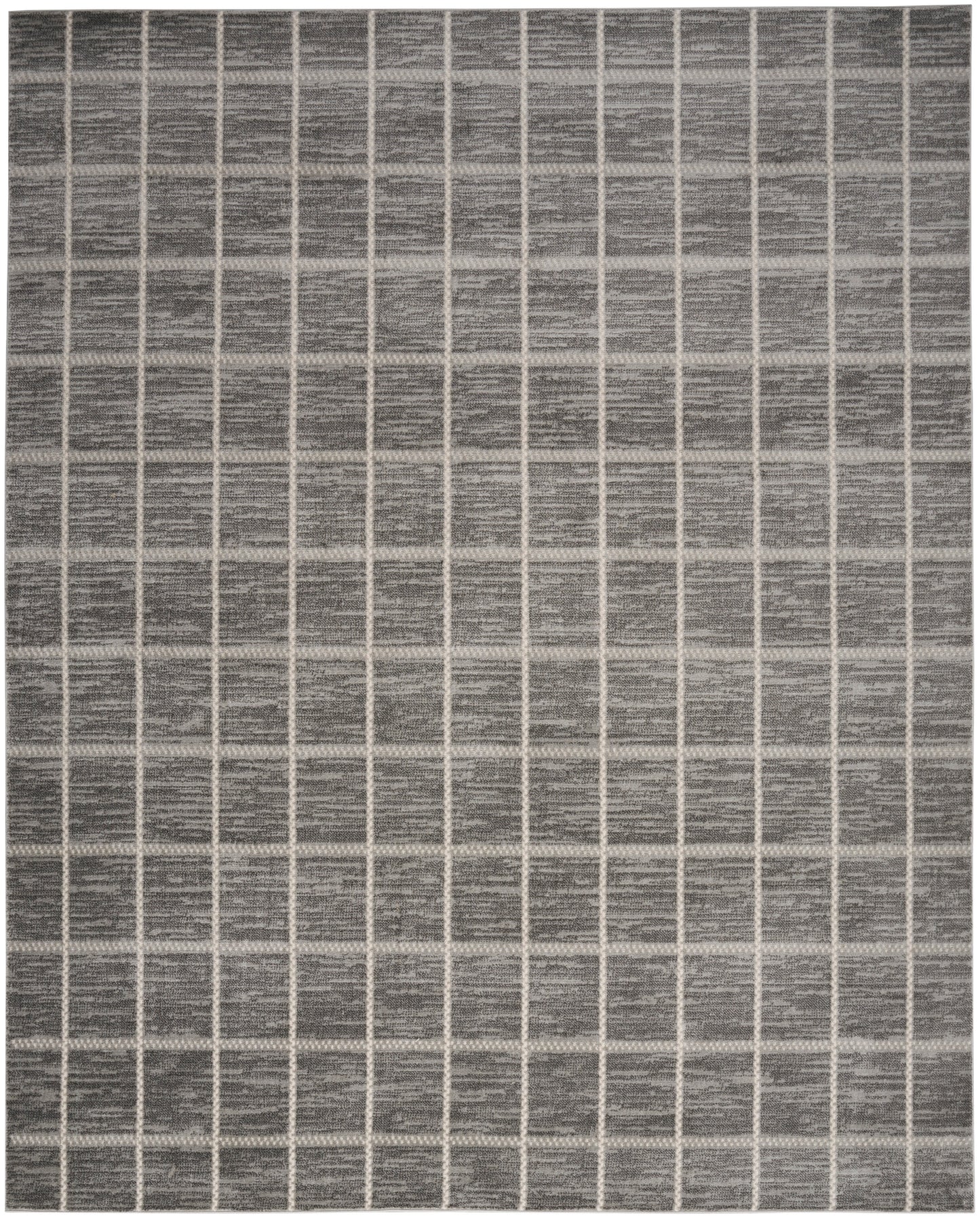 Nourison Serenity Home 5'3" x 7'3" Grey Ivory Modern Indoor Rug