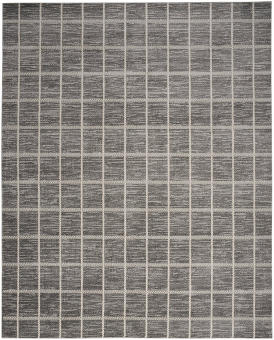 Nourison Serenity Home 5'3" x 7'3" Grey Ivory Modern Indoor Rug