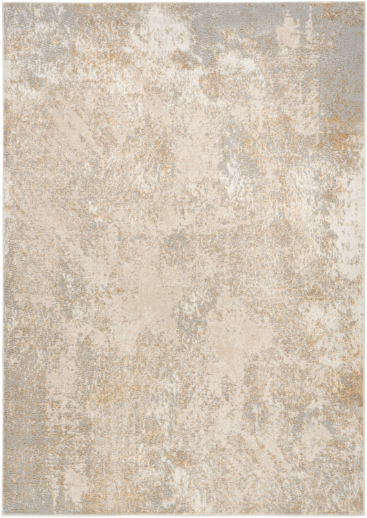 Nourison Ambiance 3'11" x 5'11" Ivory Silver Modern Indoor Rug