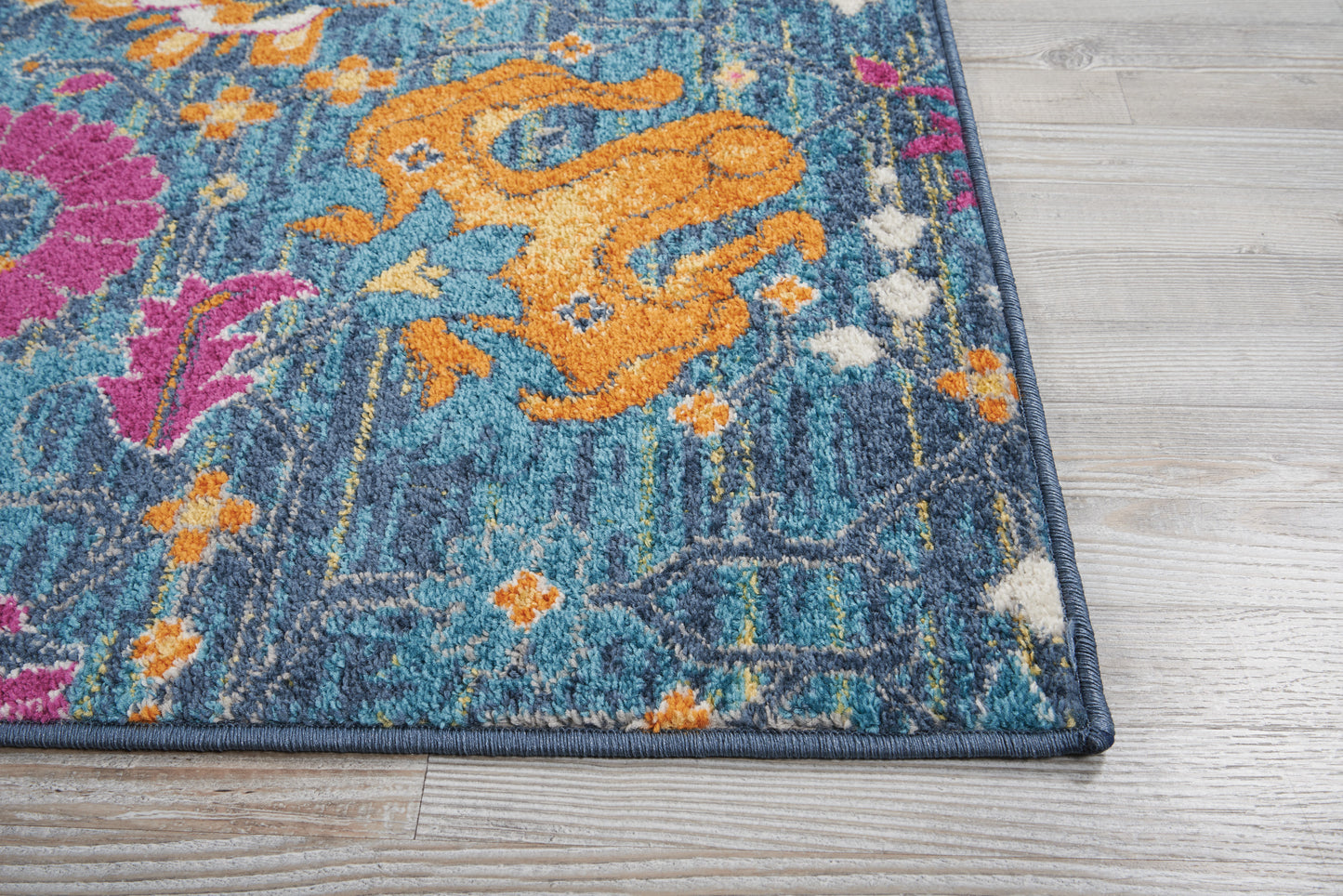 Nourison Passion 9' x 12' Denim Bohemian Indoor Rug