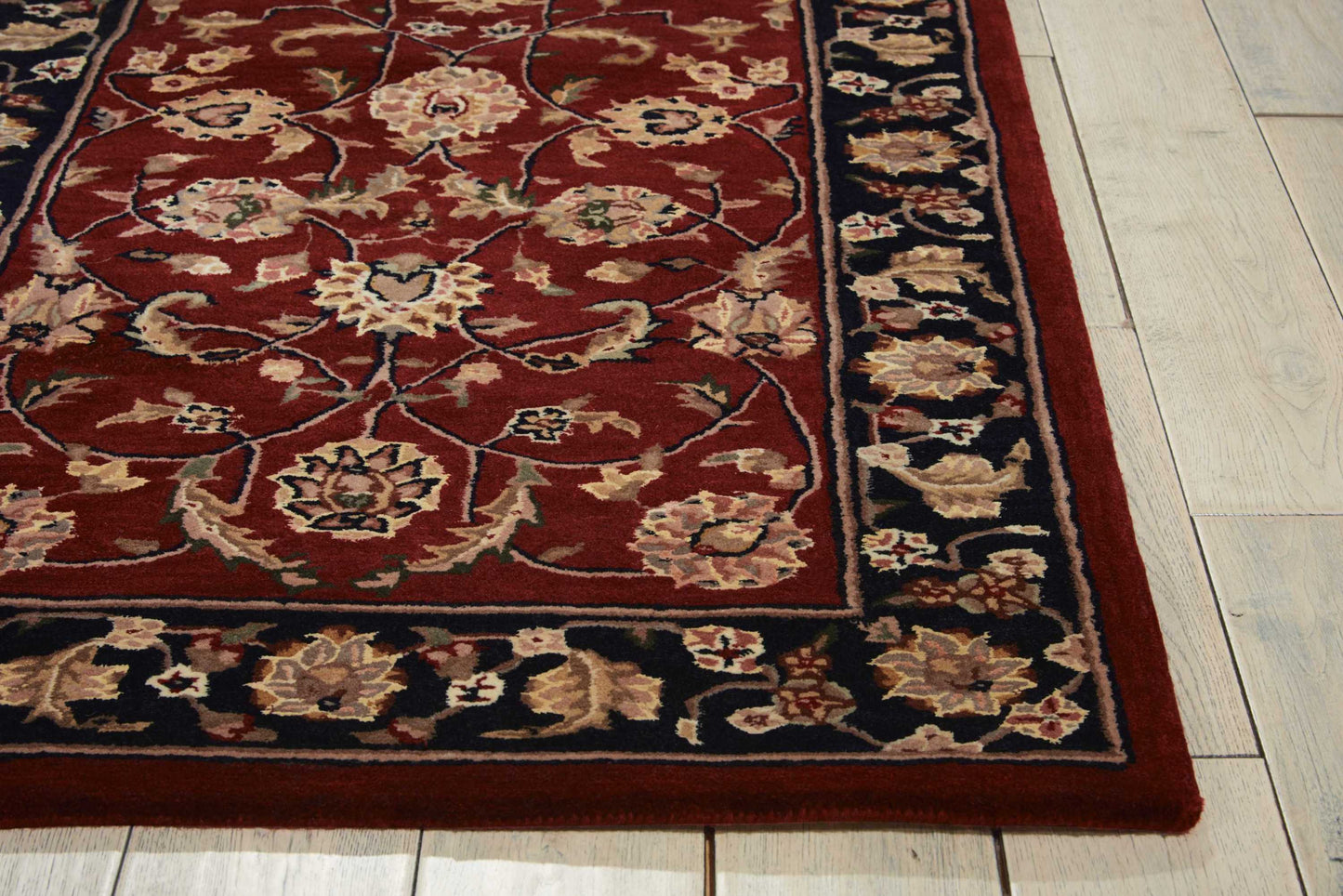 Nourison Nourison 2000 3'9" x 5'9" Burgundy Traditional Indoor Rug