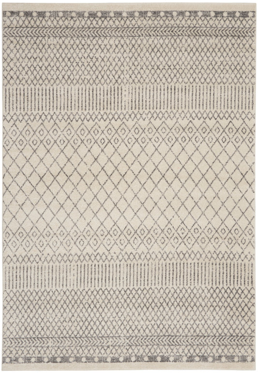 Nourison Passion 6' x 9' Ivory Grey Bohemian Indoor Rug