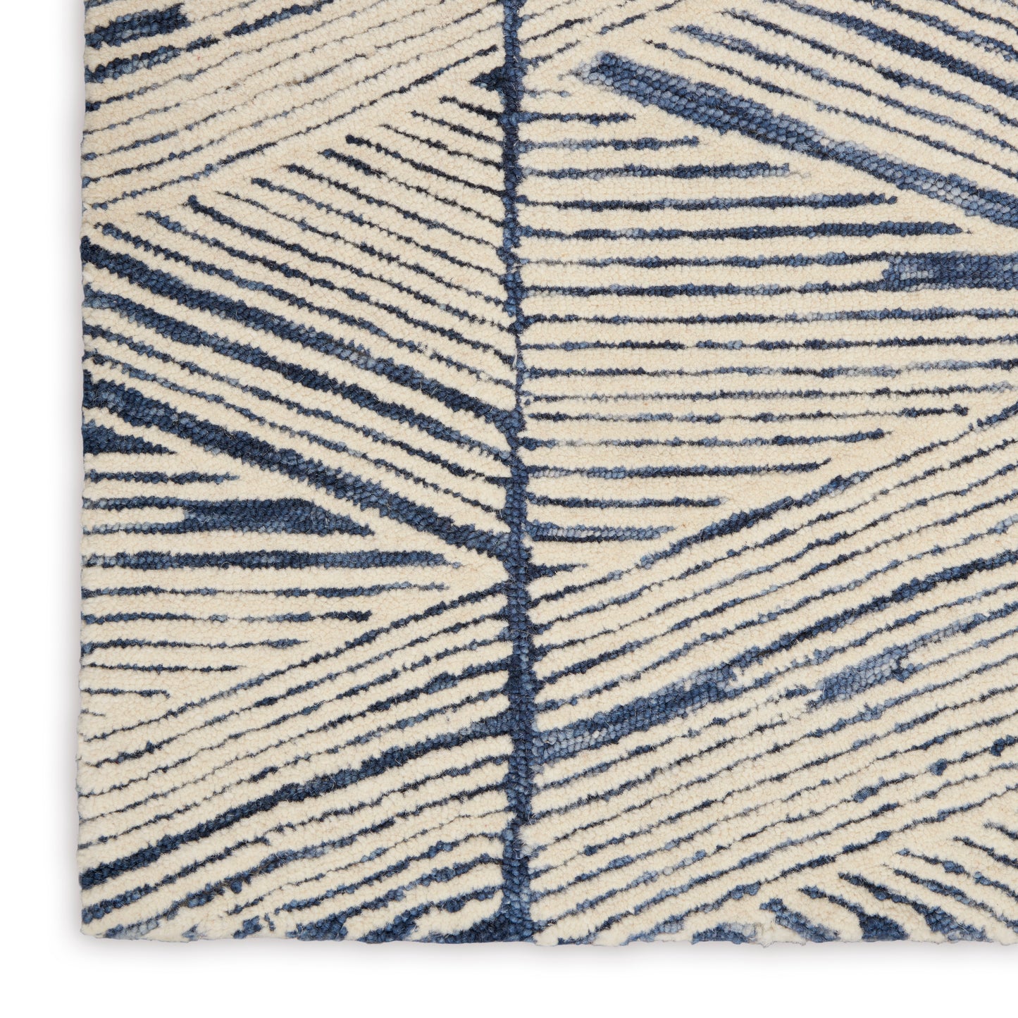 Nourison Colorado 2'3" x 7'6" White Blue Modern Indoor Rug