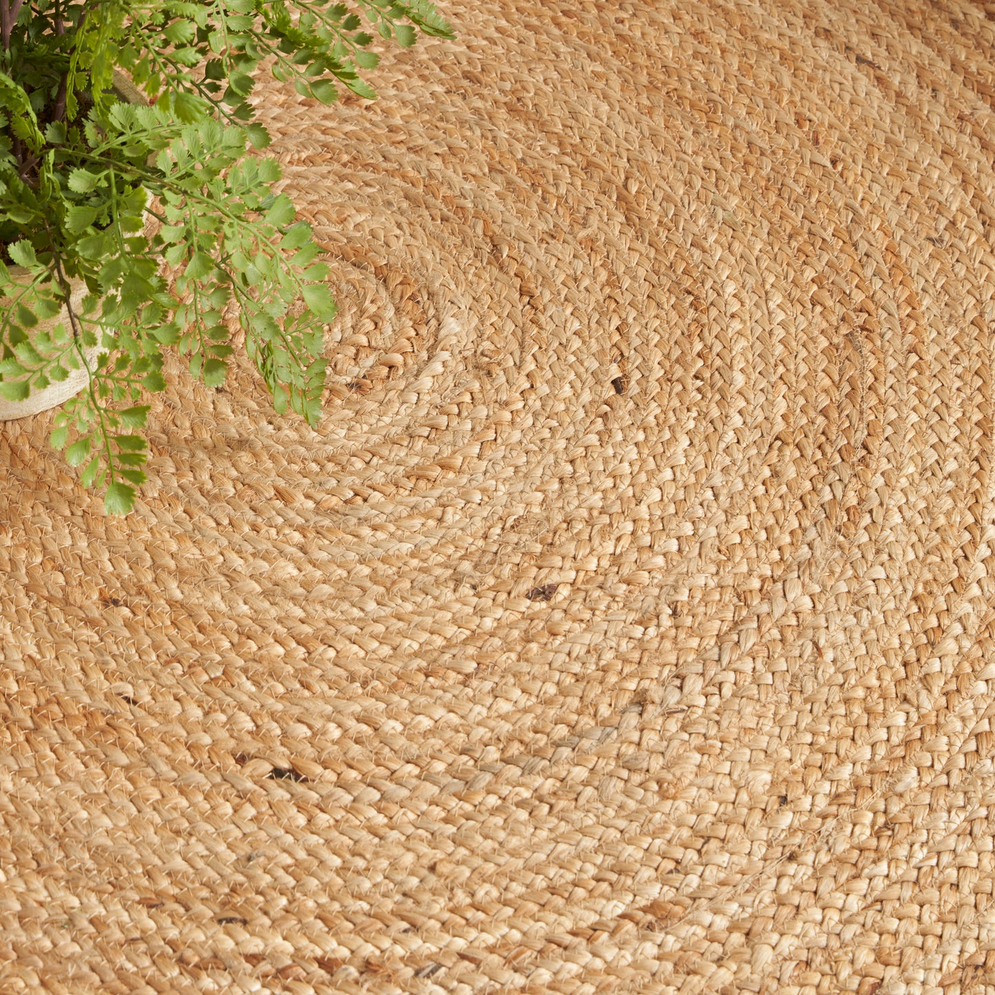 Nourison Natural Jute 6' x Round Natural Farmhouse Indoor Rug