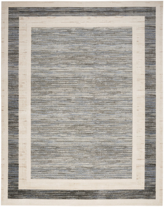 Nourison Serenity Home 7'10" x 9'10" Grey Ivory Modern Indoor Rug